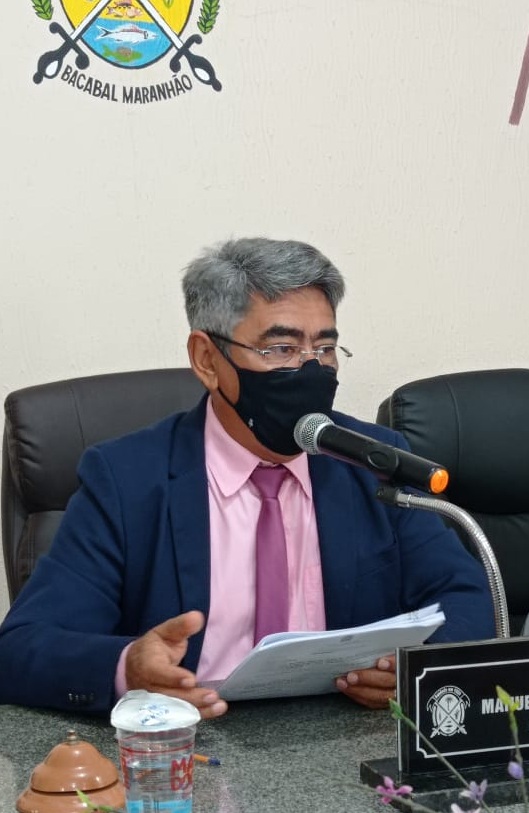 Presidente da câmara, Manuel da Concórdia, sugere ao prefeito de Bacabal, Edvan Brandão, que o município compre vacinas contra a Covid-19 de forma direta